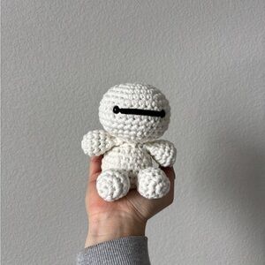White crochet Baymax from Big Hero 6